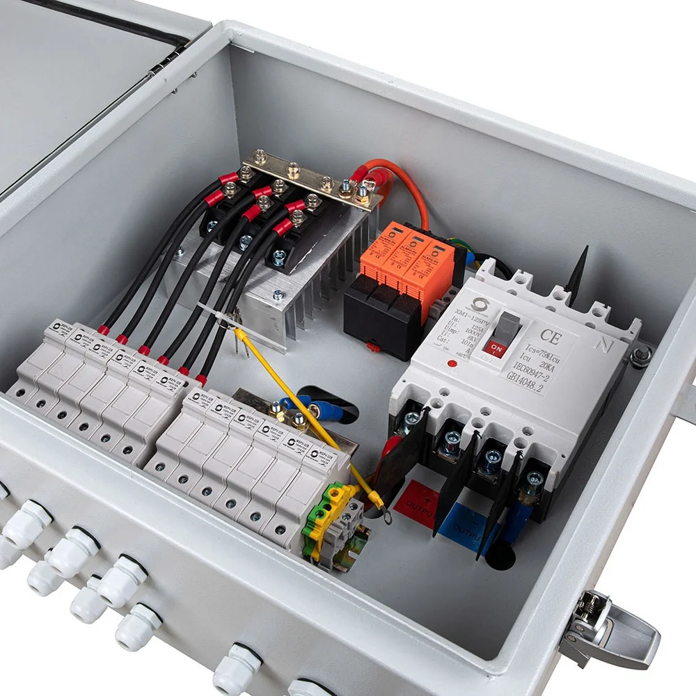 Solar Combiner Box - 1000V 16A Solar PV Combiner Box