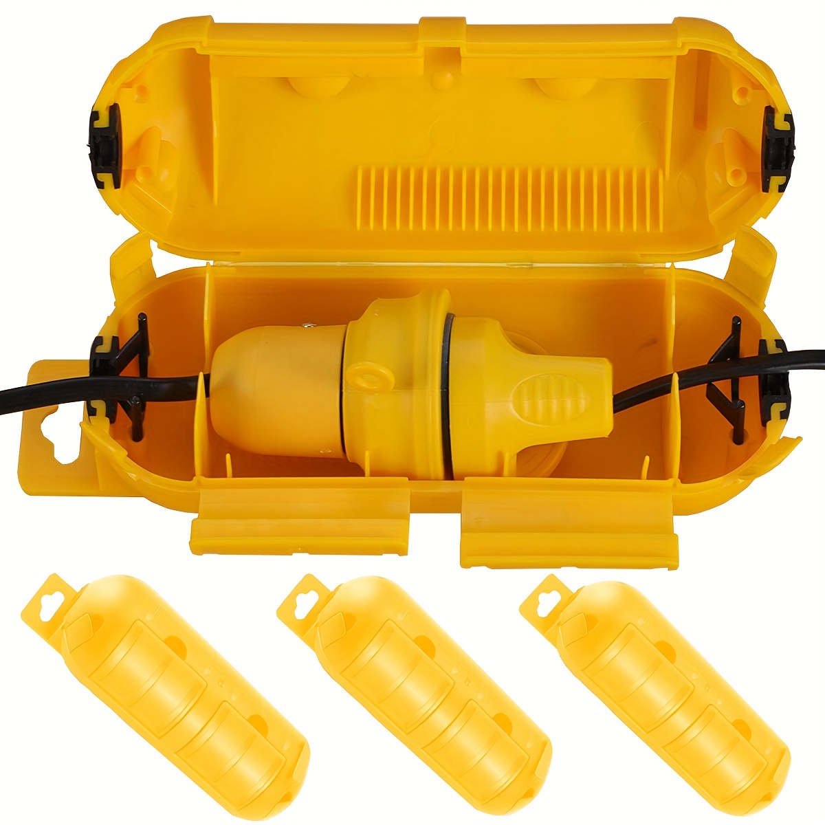 Cable Gland Waterproof - Extension Yellow Cord Safety Cover with