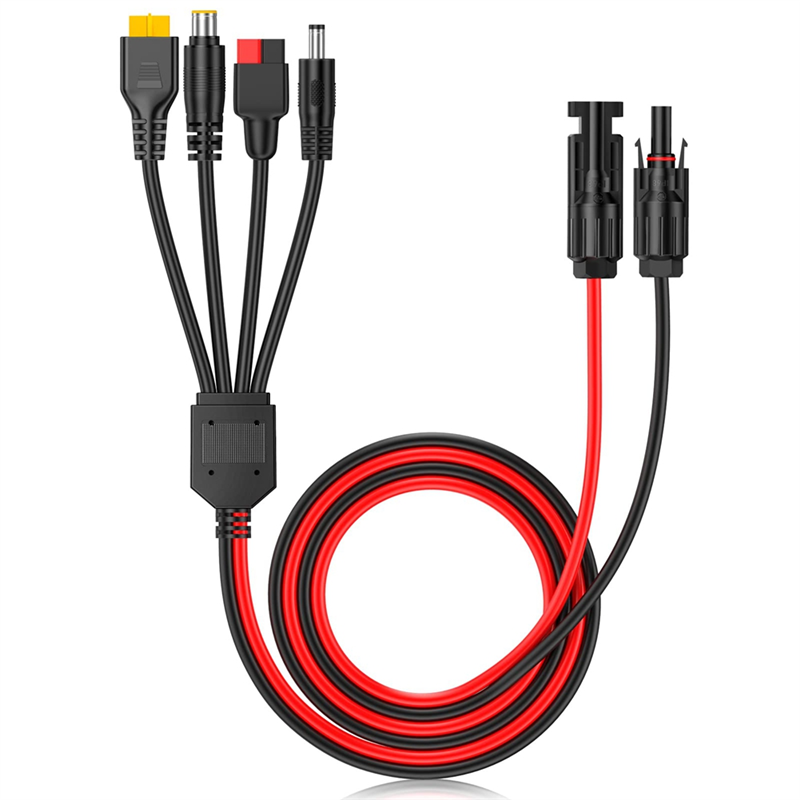Solar Combiner Box - A01F-4-In-1 Solar Panel Connector Extension Cable