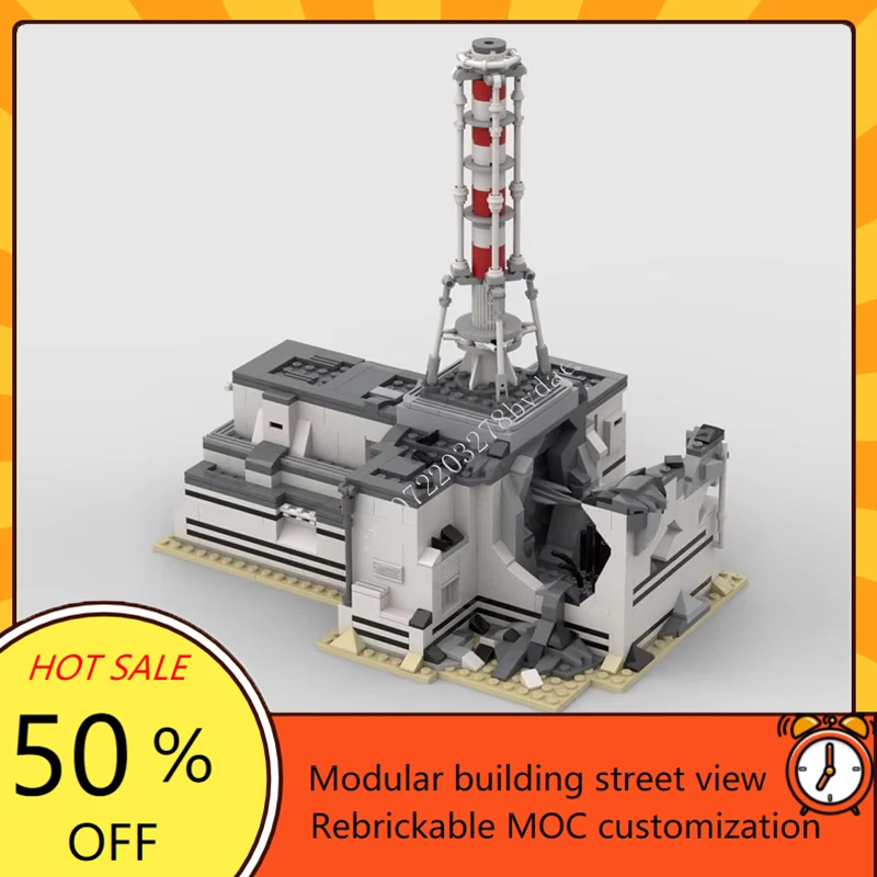 Renewable Energy Lego - 853PCS Nuclear Power Plant Disaster Modular
