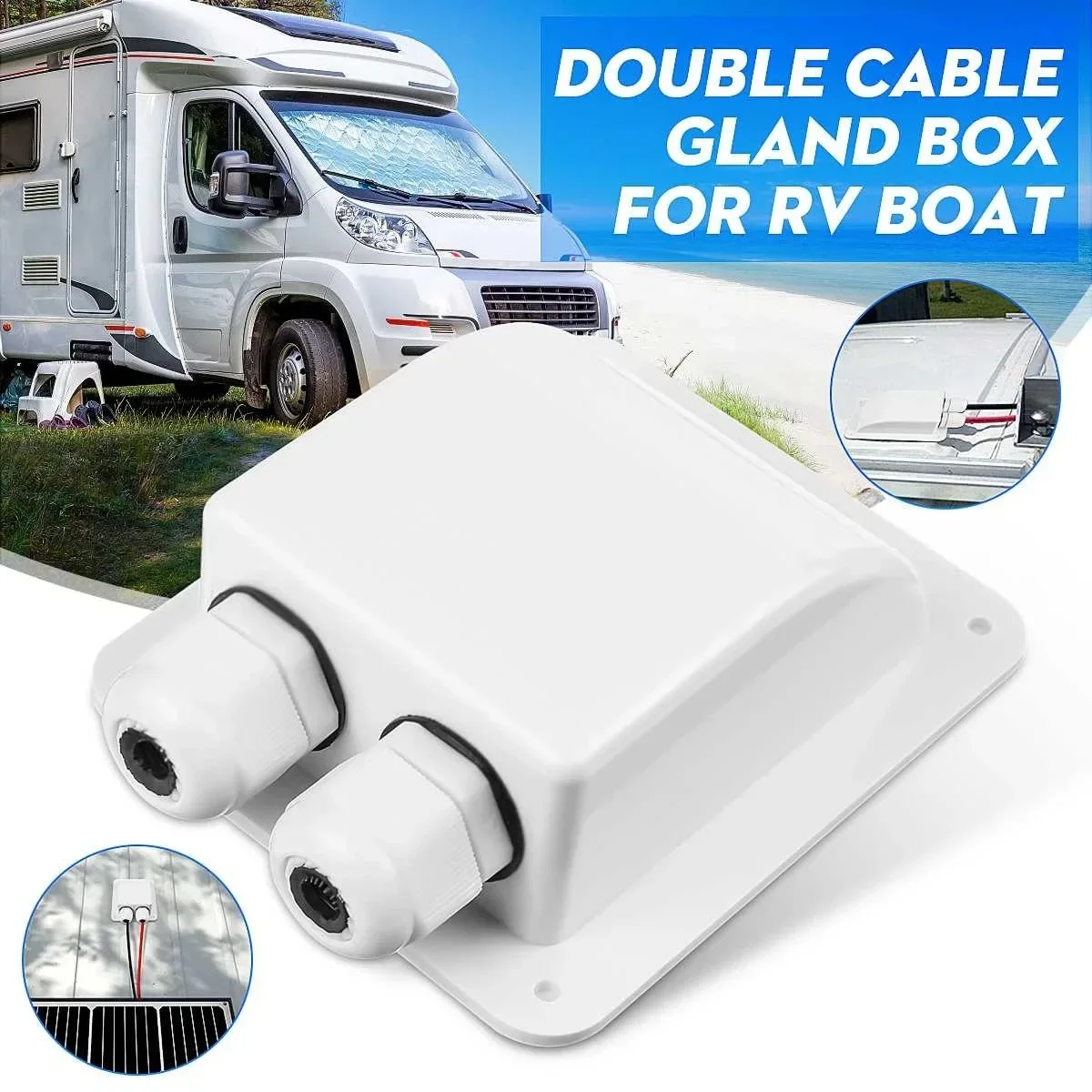 Solar Combiner Box - Waterproof ABS Solar Panel Cable Entry