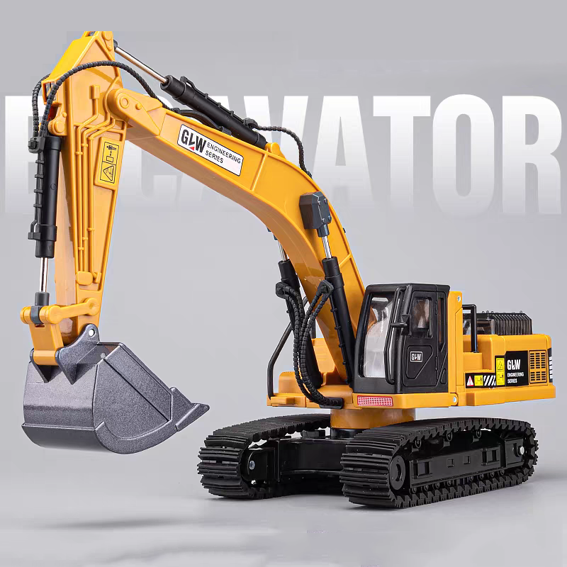 Renewable Energy Model - Excavator Classic Alloy+Plastic Diecast Toys Model