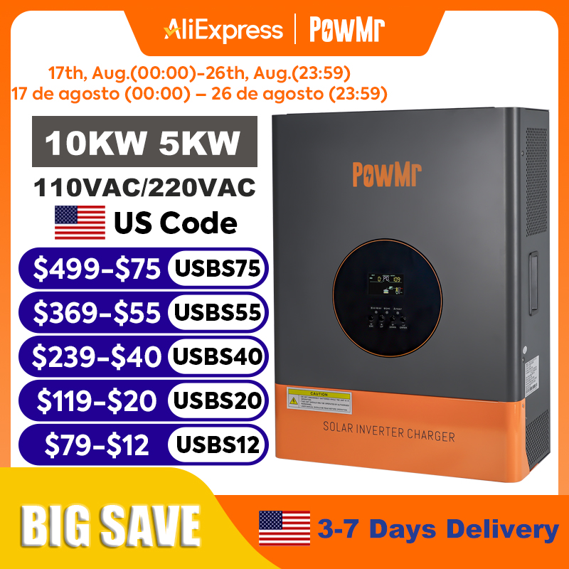 Solar Pump Controller - PowMr 10KW 5KW Split Phase Inverter