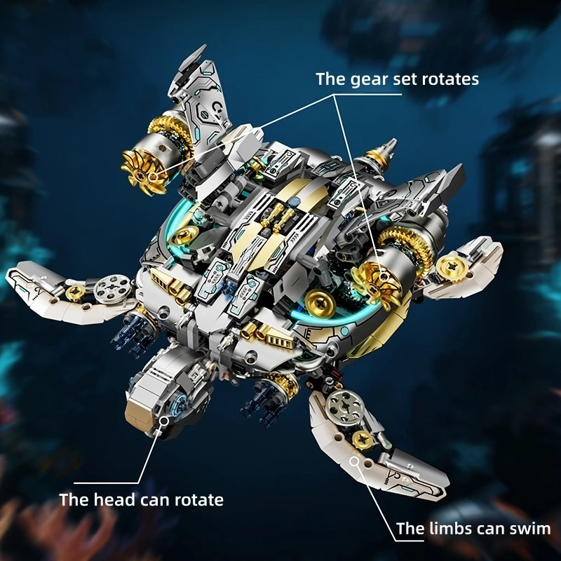 Mechanical Sea turtle Building - Renewable Energy Lego review and price