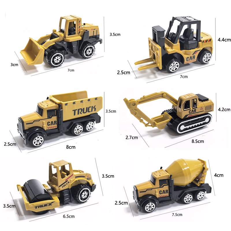 6pcs/Set Alloy Crane Truck Car - Renewable Energy Model review and price