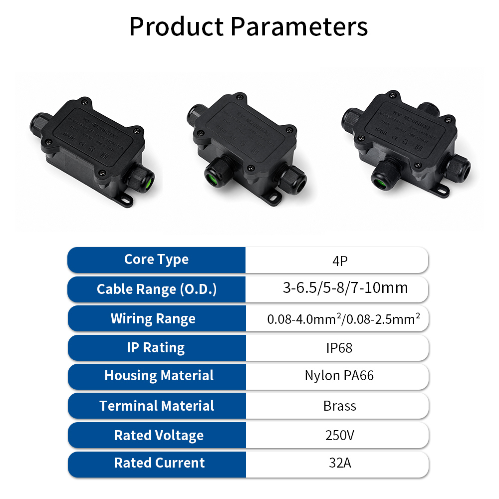 IP68 Waterproof Junction Box 2 - Cable Gland Waterproof review and price