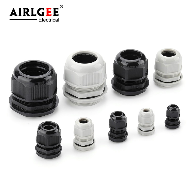 10Pcs White Black Nylon Plasti - Cable Gland Waterproof review and price