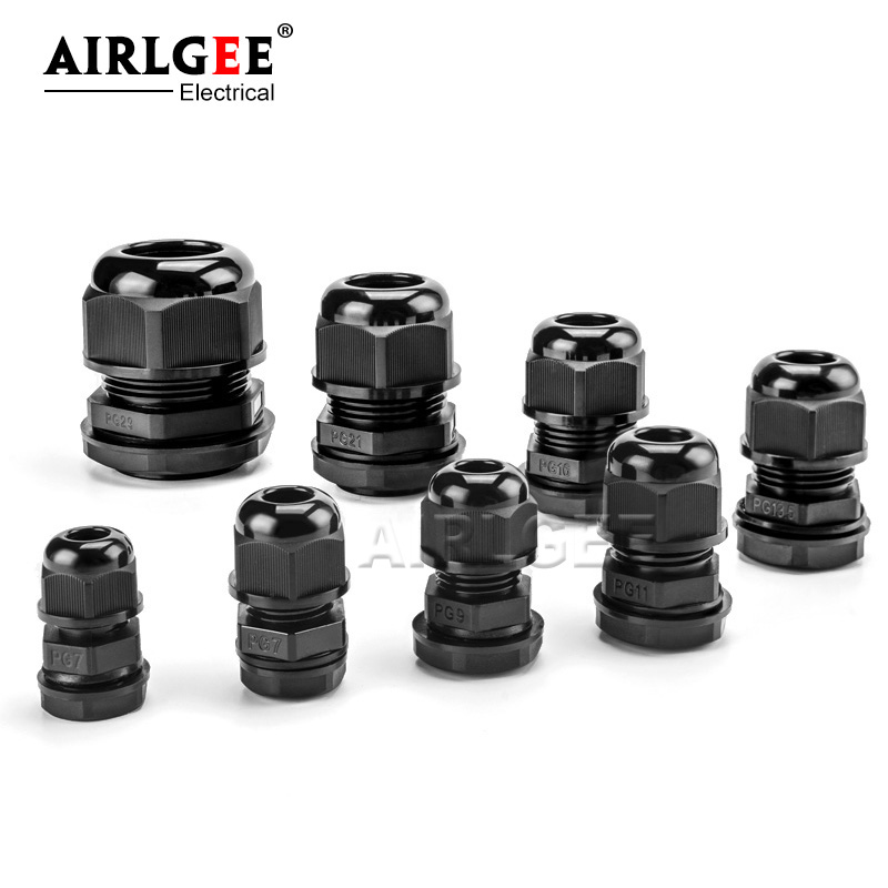 10Pcs White Black Nylon Plasti - Cable Gland Waterproof review and price