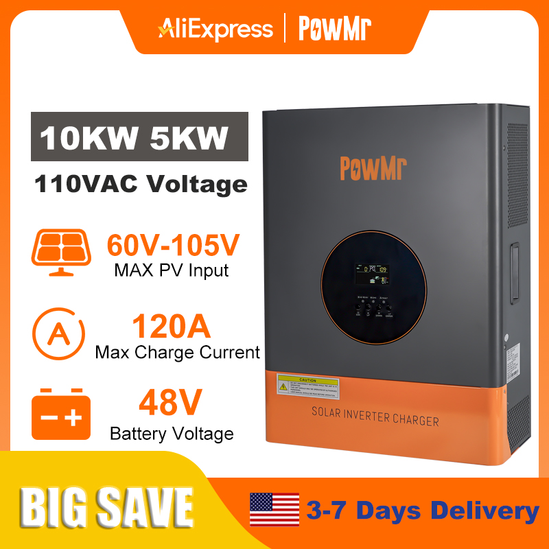 PowMr 10KW 5KW Split Phase Inv - Solar Pump Controller review and price